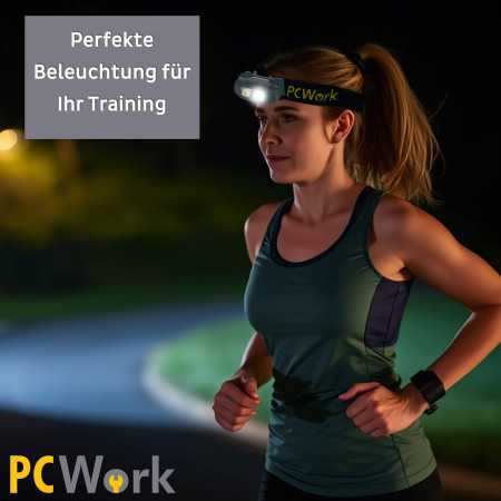 PCW12A LED Headlamp Head Torch Hybrid Rechargeable 200lm