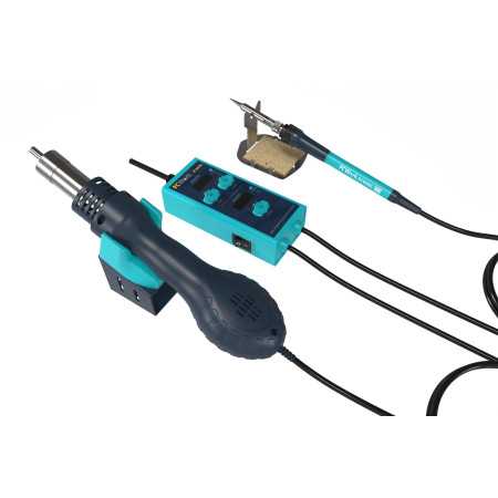 PCW09C 2-in-1 Hot Air Station Soldering Station 650W 2 Channel
