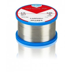 18640730 Felder solder wire, leaded, Sn60Pb39Cu1, 0.75mm, 500g, roll