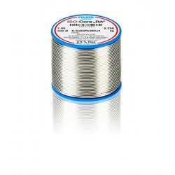 18641020 Felder solder wire, leaded, Sn60Pb39Cu1, 1 mm, 250g, roll