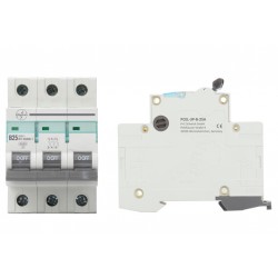 PCEL-3P-B-2A, Miniature circuit breaker, 3 pole, Type-B, 2A