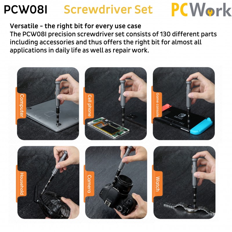 PCW08I Precision Screwdriver Set 130pcs