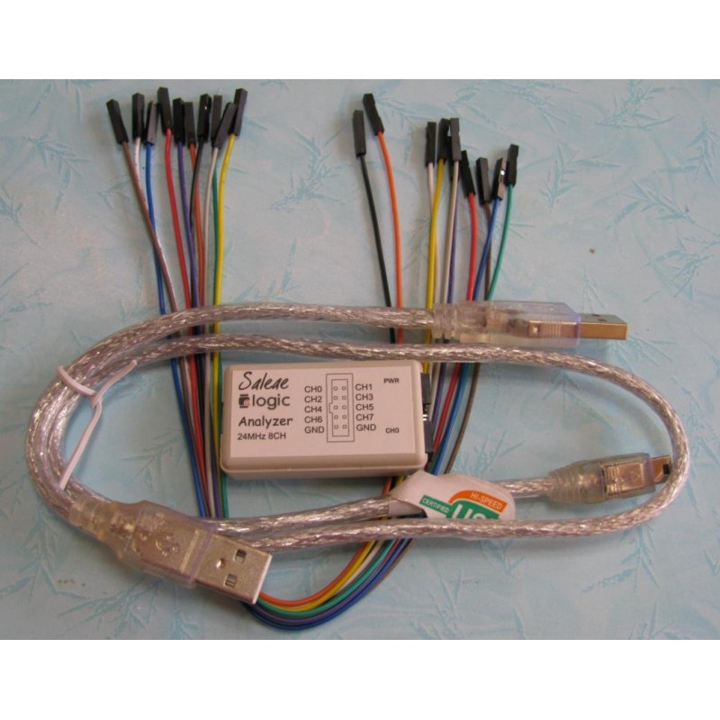 USB Saleae 24MHz 8Channel Logic Analyzer